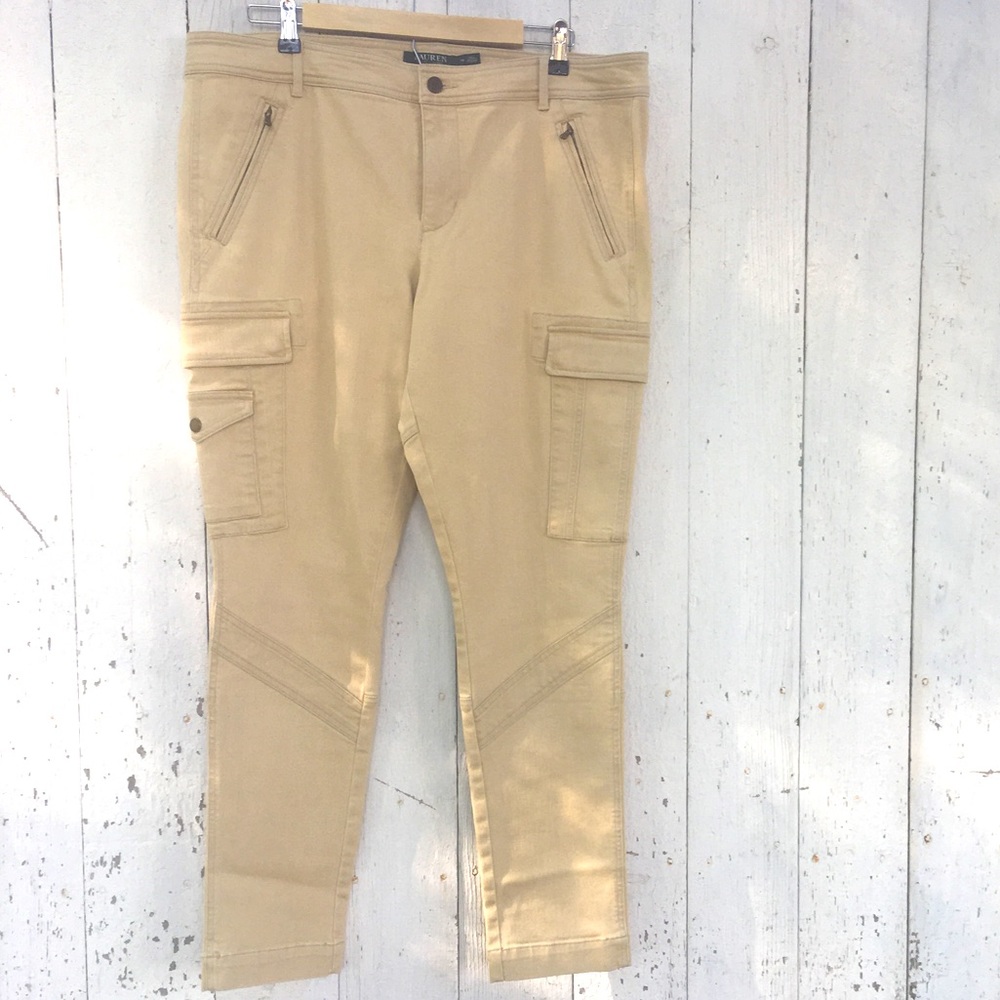 Lauren- Ralph Lauren Tan Denim 16 pants